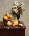 Naturaleza muerta con flores y frutas 1866 Henri Fantin Latour